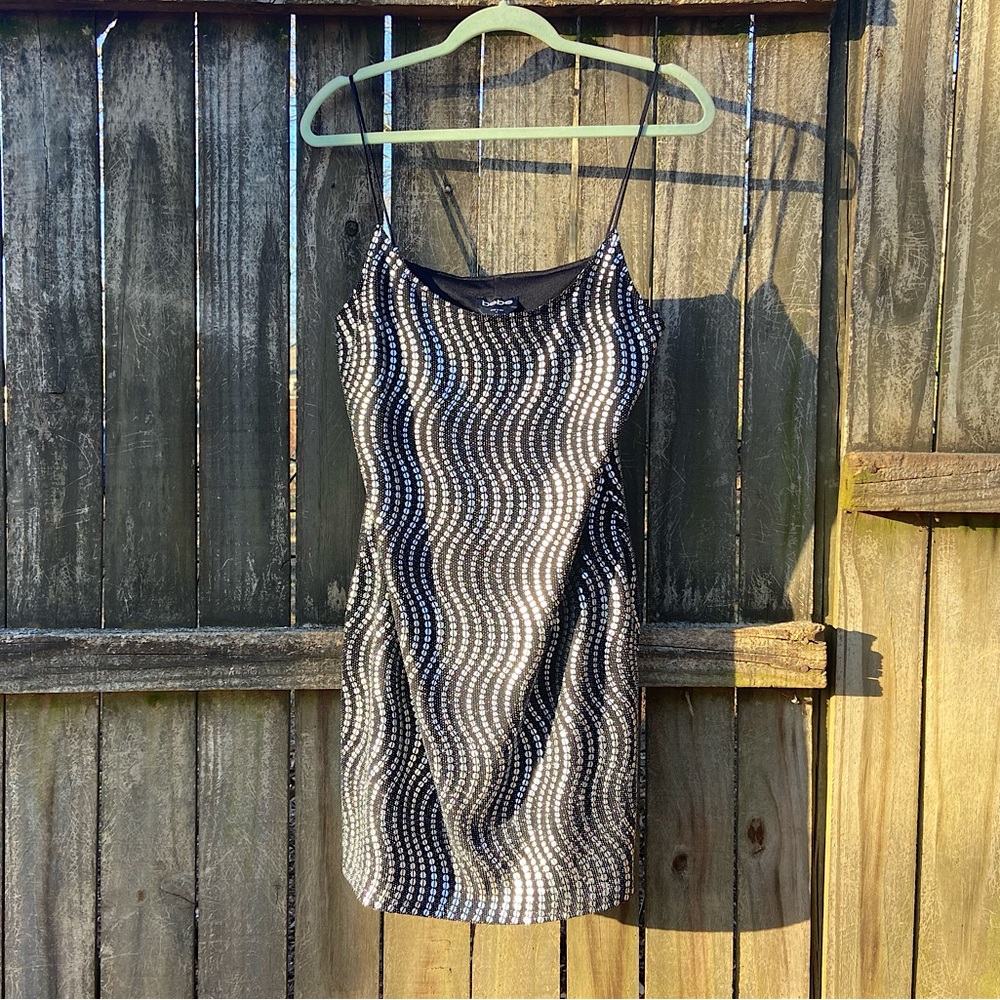 Bebe Sequin Mini Dress